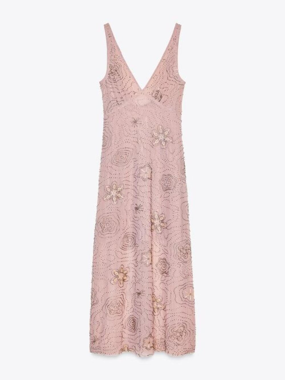 BEADED MIDI DRESS
